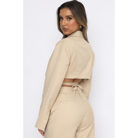 Two-piece Tailored Pants & Crop Blazer Set XS NWT - Picture 2 of 4